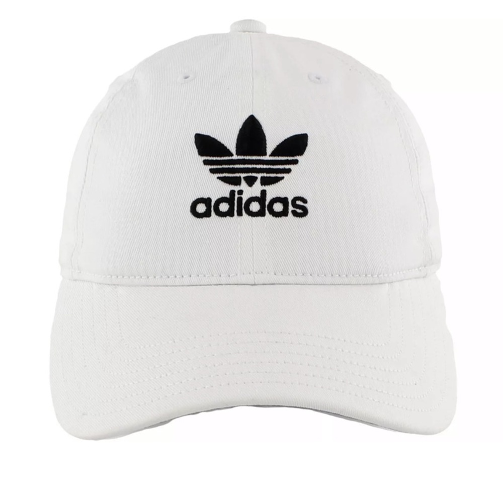 White Adidas hat- brand new with tags